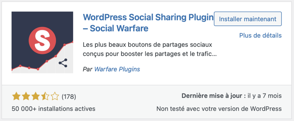 WordPress Social Warfare