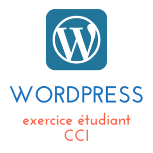 Lire la suite à propos de l’article Exercice WordPress : étudiant (CCI)