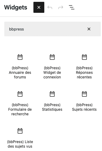 bbPress Widgets