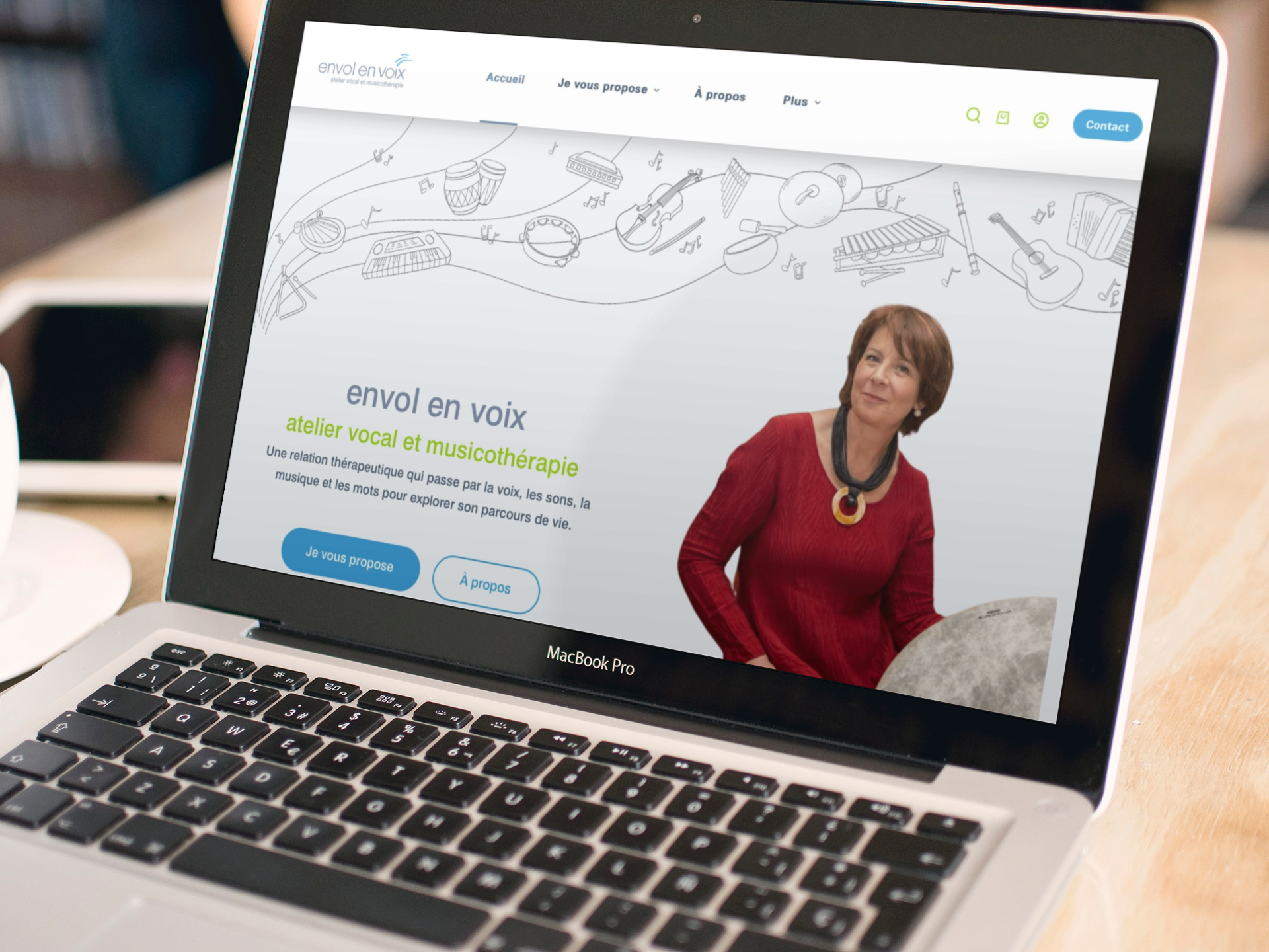 Envol en Voix : site WordPress / WooCommerce